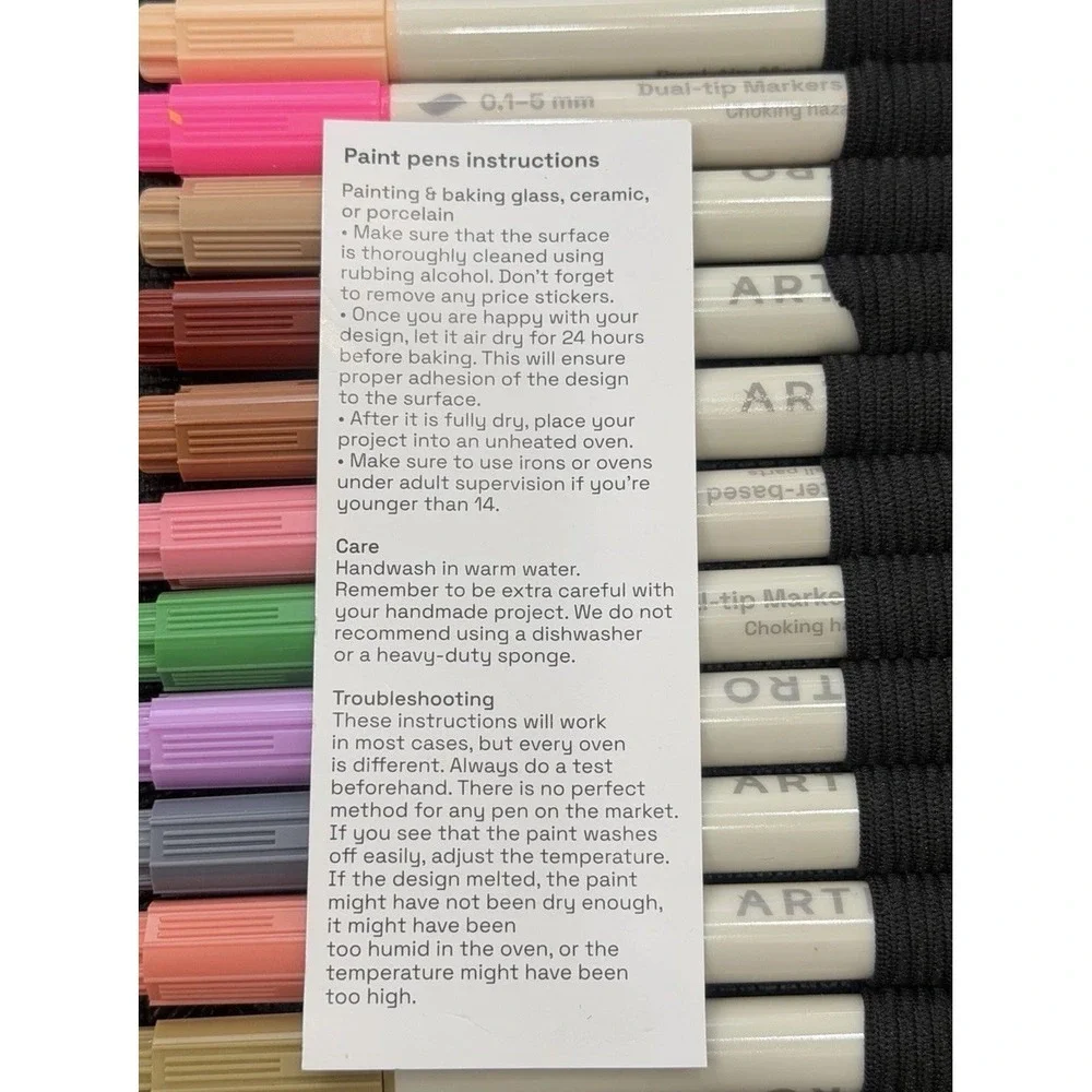 Artistro 72 Marker Set Dual-Tip Multicolor, Fine Tip & Brush Tip, Zipper Case